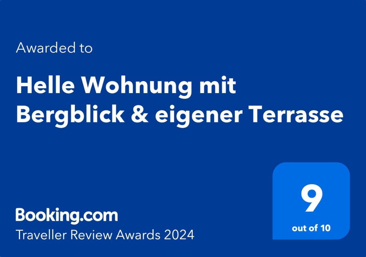 Helle Wohnung Mit Bergblick & Eigener Terrasse บัดเทิลซ์ ภายนอก รูปภาพ